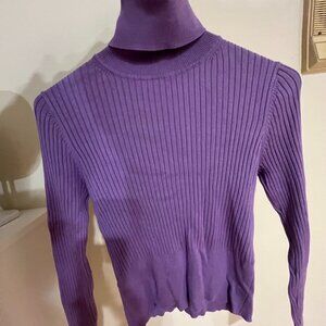 purple tight turtleneck super cute zara shirt size xs